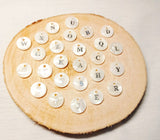 Collier Initiale Nacre