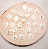 Pendentif "Initiale Nacre"