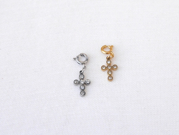 Pendentif Mini croix strass
